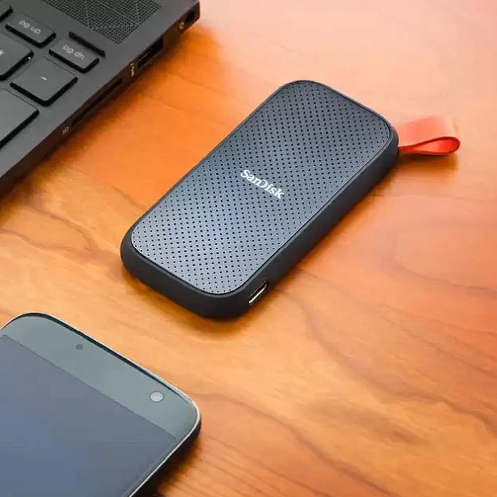Sandisk SSD Externo Portable 2TB USB-C 3.2 Lect 520mbs Color Negro