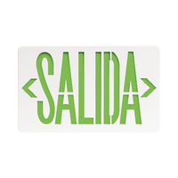 Letrero LED DUAL de SALIDA Universal con alto brillo/uso en pared, lateral o techo/Batería de Respaldo Incluida.