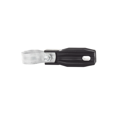 Aislador de Paso o Esquina con Abrazadera / 33-38 mm / Resina Virgen 100% / Anti-Arqueo / Tubería de Malla Ciclónica