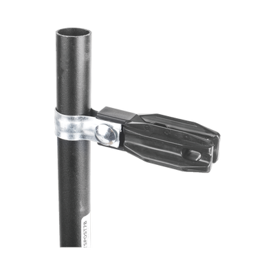 Aislador de Paso o Esquina con Abrazadera / 1 Pulgada (25 mm) / Resina Virgen 100% / Anti-Arqueo / Acero Galvanizado / Tubería de Malla Ciclónica