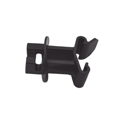 Aislador CLIP para Cerca Electrificada / Poste Tipo T / Resinas Virgenes de Alta Calidad / Proteccion UV e Intemperismo