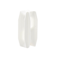 Aislador Blanco de Esquina para Cercos Eléctricos / 18 kV / Resinas Vírgenes / Resistencia 7.5-10.2 kg / Anti UV / 66 mm x 31.6 mm
