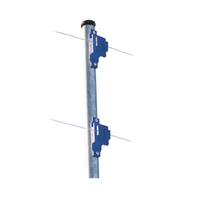 Aislador de Paso Azul Reforzado para Cercos Eléctricos / Aislamiento hasta 18 kV / Resistente a Clima Extremo / Polipropileno y Policarbonato