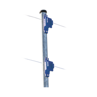 Aislador de Paso Azul Reforzado para Cercos Eléctricos / Aislamiento hasta 18 kV / Resistente a Clima Extremo / Polipropileno y Policarbonato