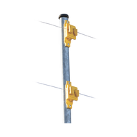 Aislador de Paso Amarillo Reforzado para Cercos Eléctricos / Aislamiento hasta 18 kV / Resistente a Clima Extremo / Polipropileno y Policarbonato