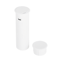 Sensor Magnético Inalámbrico para Empotrar / Invisible en Puerta Cerrada / Gap 2.54 cm / 345 MHz / Batería 5 Años / Diseño Cilíndrico Discreto