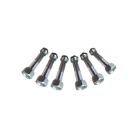 Juego de 6 Tornillos y tuercas de acero inoxidable de 3/4” x 2 1/2.