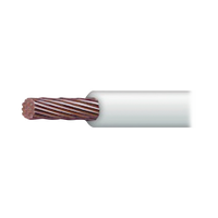 Cable Eléctrico de Cobre Recubierto THW-LS Calibre 6 AWG 19 Hilos Color Blanco (100 metros)