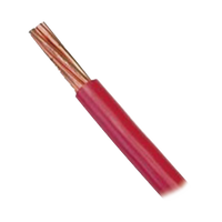 Cable 10 AWG Color Rojo, Conductor de Cobre Suave Cableado. Aislamiento de PVC, Auto Extinguible. (Venta por Metro)