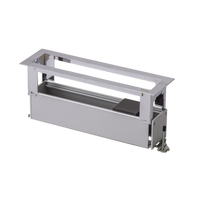 Caja Para Instalación en Escritorio para Voz, Datos o Contactos Eléctricos / Capacidad para 4 Módulos / Salida de Cables Posterior / Los Módulos se Adquieren Aparte / (KFC134/14CY)