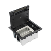 Caja Para Instalación en Piso Falso para Voz, Datos o Contactos Eléctricos / Capacidad para 2 Módulos / Espacio Embellecedor en la Tapa / Profundidad Ajustable de 90 a 120 mm (3.54 a 4.72 pulgadas) / Los Módulos se Adquieren Aparte / (SF210/14CY)
