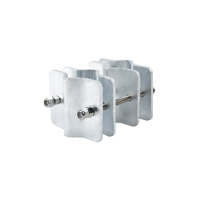 Herraje Adaptador de Mástil para Diámetros desde 3/4" hasta 2-1/4". Galv. en Caliente.
