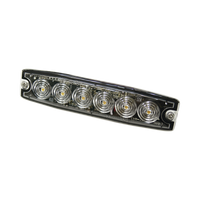 Luz Auxiliar de 6 LED, Ambar, lente Transparente, SAE