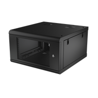 Gabinete de Pared con Puerta Perforada, 635mm de Profundidad, 6U Rack de 19 in, Acero Reforzado