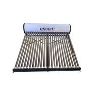Bóiler Solar de 240L, Baja Presión con 24 Tubos de Vacío de Mayor Resistencia y Termotanque Inoxidable de Grado Alimenticio 240 L Resistentes a Granizo de Hasta 25 mm/ l, Incluye Anodo de Magnesio