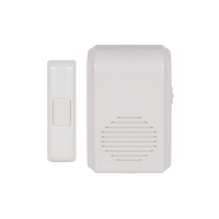 Timbre Inalámbrico Para Puerta Con 10 Tonos, Hasta 150m Linea de Vista, Con Receptor Inalámbrico Incluido, 110Vca