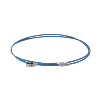 Patch Cord Cat6A, Diametro Reducido 28 AWG, Blindado S/FTP, CM/LS0H, 1.5 Metros (4.92 Pies), Color Azul