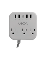Centro Multicontactos VICA SUP USB 7P