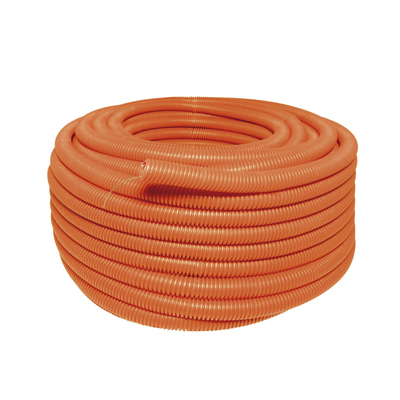 Manguera Poliducto Corrugado Flexible Naranja Reforzado de 1