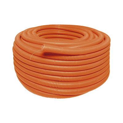 Manguera Poliducto Corrugado Flexible Naranja Reforzado de 1