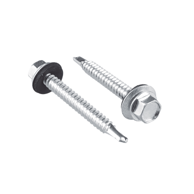 Tornillo - Pija cabeza hexagonal con rondana y punta de broca #14 x 1-1/2