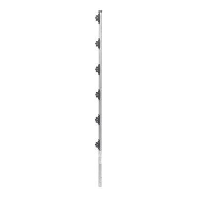 Poste con 6 Aisladores de PASO  para Cerca Electrificada. Tubo Galva. de 1.4m, cal. 18 de 1