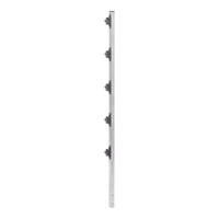 Poste de Paso de 1.2m para Cerca Electrificada de PTR Cuadrado de Aluminio de 1" de lado con 5 Aisladores Instalados.