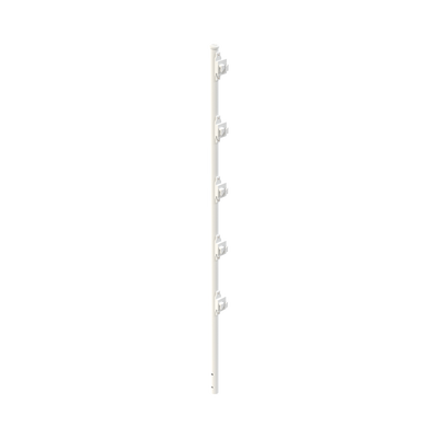 Poste con 5 Aisladores de PASO  para Cerca Electrificada. Tubo Galvanizado de 1.2m, cal. 18 de 1