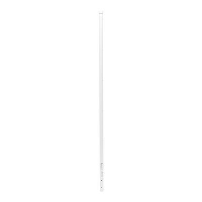 Poste de Esquina Blanco de Acero Galv. de 1.2m para Cerca Electrificada  cal. 18 de 1