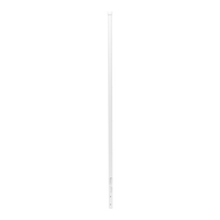 Poste de Esquina Blanco de Acero Galv. de 1.2m para Cerca Electrificada  cal. 18 de 1" Diam. para 5 Aisladores (No incluidos).