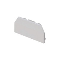Tapa Final, para uso con canaleta T45, Material PVC Rígido, Color Blanco Mate