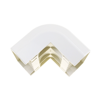 Esquinero exterior, para uso con canaleta T70, Material PVC Rígido, Color Blanco Mate