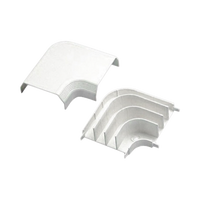 Curva de radio controlado, para uso con canaleta T70, Material PVC Rígido, Color Blanco Mate