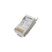Conector RJ45 para Cable FTP/STP Categoría 5E - Blindado con Pin a Tierra