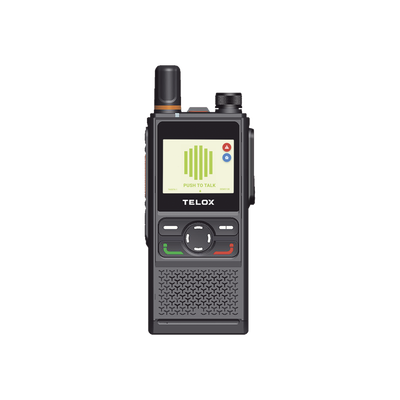 Radio PoC 4G LTE TELOX TE320 / Audio 3W con Cancelación de Ruido / IP67 Resistente a Agua y Polvo / Batería 4000 mAh (48 hrs) / Doble SIM LTE Global / Pantalla 2