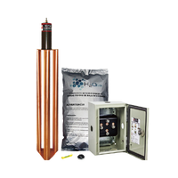 Kit de puesta a tierra de 100 Amperes con Electrodo, Filtro, Acoplador y Compuesto H2Ohm.