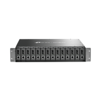 Chasis para Montaje en Rack de 14 bahías / Soporta Convertidores de Fibra Óptica TP-Link /  Compatibles (MC111CS, MC112CS, MC220L, MC110CS, MC100CM, MC210CS, MC200CM) / Plug and Play