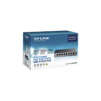 Easy Smart Switch PoE JetStream , 8 puertos 10/100/1000 Mbps  55 W