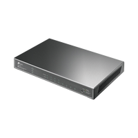 Switch Omada / 8 Puertos Gigabit  / 4 Puertos PoE+ 802.3at/af / Presupuesto PoE 62 W / 30 W por Puerto / Gestión Cloud Omada / L3 Static Routing / Sin Ventilador / Metal