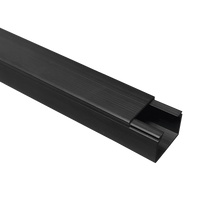 Canaleta TMK 1720 Color Negro con Cinta Adehsiva, 5 Ft. De Largo (1.5 m), Para uso en Exterior con Bajo Voltaje (5201-21362)