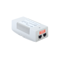 Inyector POE para Aplicación Solar, Entrada 18-36 Vcc, Salida en 56 Vcc, 802.3 af/at, 10/100/1000 Mbps, Hasta 35 Watts
