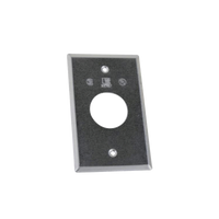 Tapa rectangular aluminio para contacto  de 40.3 mm, tipo RR a prueba de intemperie.