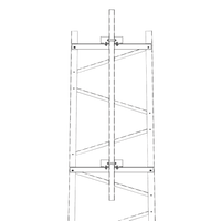 Brazo para Sección #3 Torre Titan con Herrajes y Mástil de 6' (1.8m).