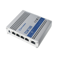 Switch Industrial No-Administrable 5 puertos Gigabit, PoE en 4 puertos 802.3af/at (120W)