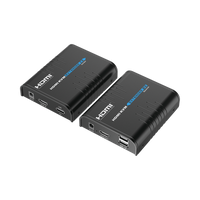Kit extensor KVM (HDMI y USB) hasta 120 metros | Resolución 1080P @ 60 Hz | Soporta STP y UTP CAT6 | Soporta Switch Gigabit para control KVM múltiple | Soporta hasta 253 receptores | Transmite el Video y Controla tu DVR vía USB
