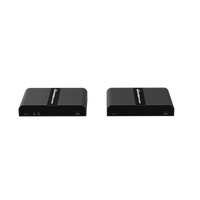 Kit extensor KVM (HDMI y USB 2.0) hasta 100 metros | Resolución 4K @ 30 Hz | Cat 6/6A/7 | CERO LATENCIA | Salida Loop | Soporta Switch Gigabit para control KVM múltiple | Soporta hasta 253