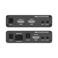Kit Extensor HDMI hasta 700 metros con Conexión en Cascada / 4K @ 60 Hz/ 70 metros PTP con Cat 6, 6a y 7 / IPCOLOR / CERO LATENCIA / SIN COMPRIMIR / Salida Loop / IR bidireccional / Puerto S/PDIF / Soporta ARC / Soporta 10 TT-676-Rx.