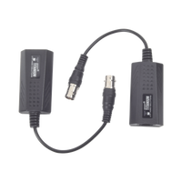 Kit EXTENSOR IP por cable CABLE COAXIAL para distancias de HASTA 200 m / REUTILIZA EL CABLEADO EXISTENTE PARA CONECTAR CÁMARAS IP / No Requiere Energía / Transmisión en Tiempo Real / Protección Contra Sobretensiones Incorporada