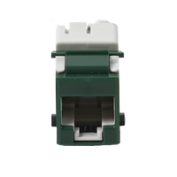Jack Ultramax Cat5e, UTP, Tipo Keystone, Color Verde, Punch Down