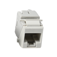 Jack Ultramax Cat6A, UTP, Tipo Keystone, Color Blanco, Punch Down